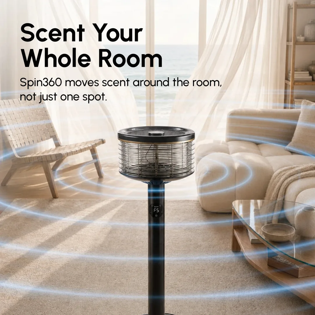 Spin360 in a sunny living room